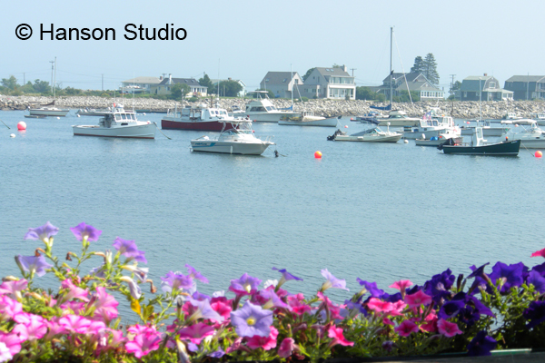 New Castle, NH - Boats and Flowers